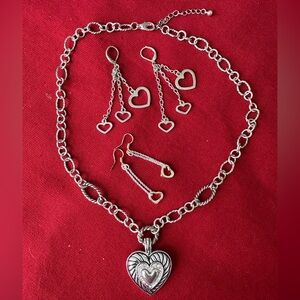Valentines Day Necklace & Earrings